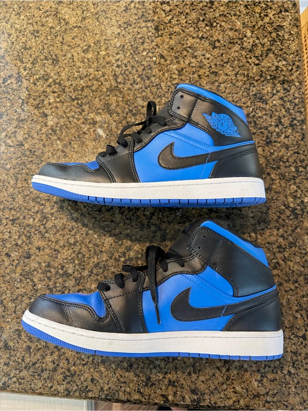 Nike Air Jordan 1 Mid - Black and Blue